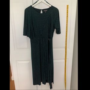 Green and silver dress